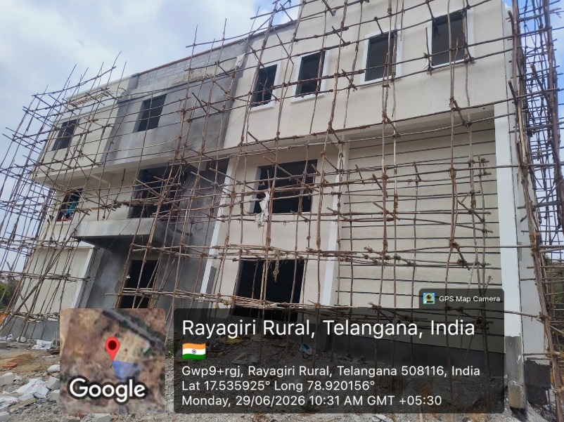 BJP District Office Bhongir Building Construction Front-Side view