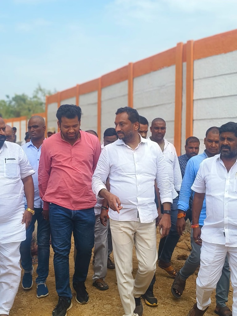 BJP Medak Office Construction Site Inspection Walk