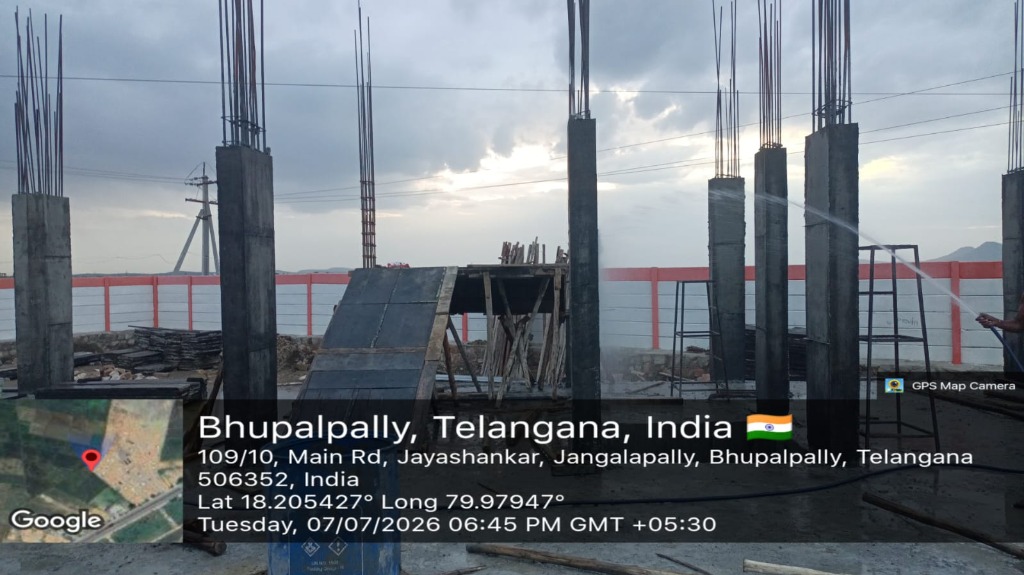 BJP District Office Mulugu Site Shuttering and Frame Materials