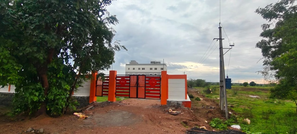 BJP District Office Nirmal Main Entrance Gate and Boundary Wall
