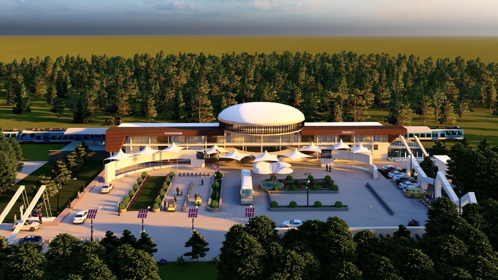 Piduguralla Railway Station Amrit Bharat Station Scheme 3D Rendering